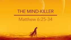 The Mind Killer Matthew 6:25-34